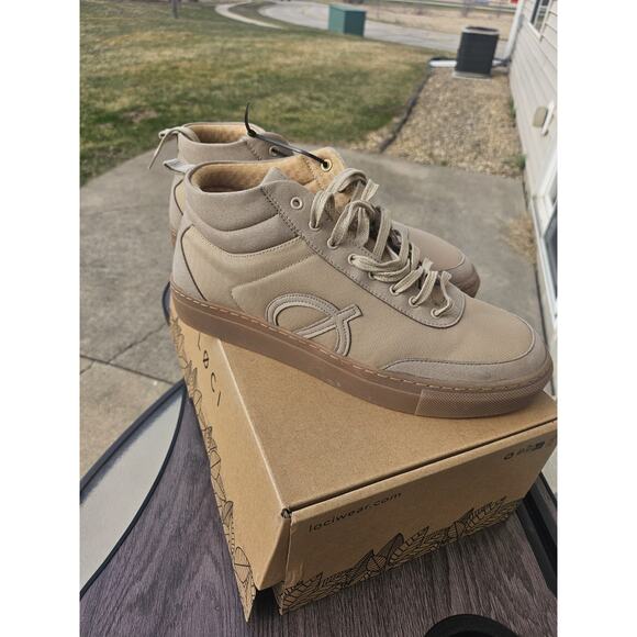 LØCI Ten Sand High-Top Sneakers Niemann Marcus Quiet Luxury Streetwear Style main image 5